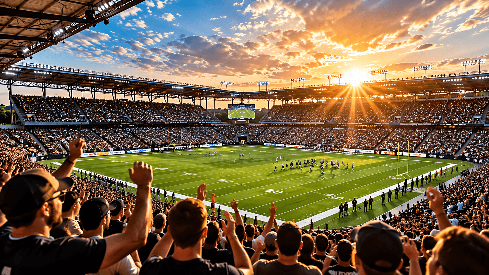 Football-Stadion an einem Gameday